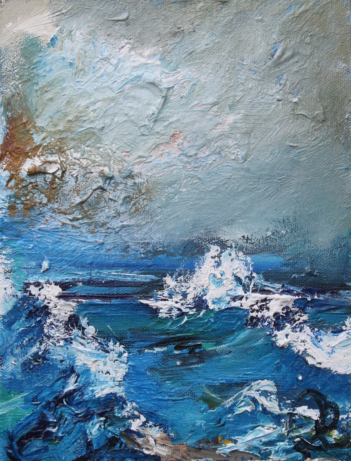 'Crashing Waves sketch' by artist Rosanne Barr